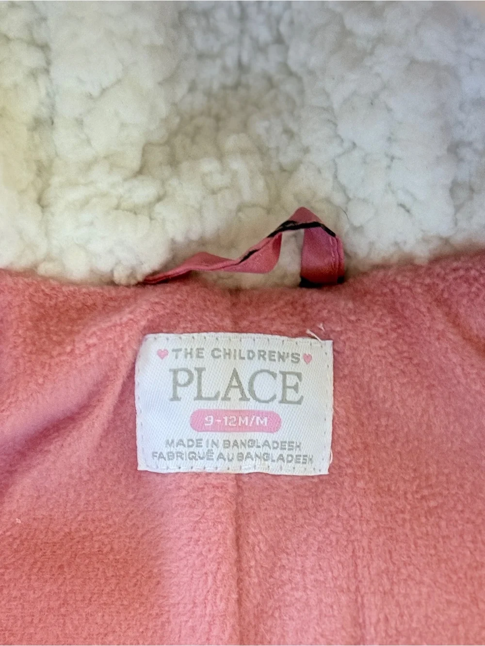 The Children's Place Pink Floral Fleece-Lined Baby Snowsuit